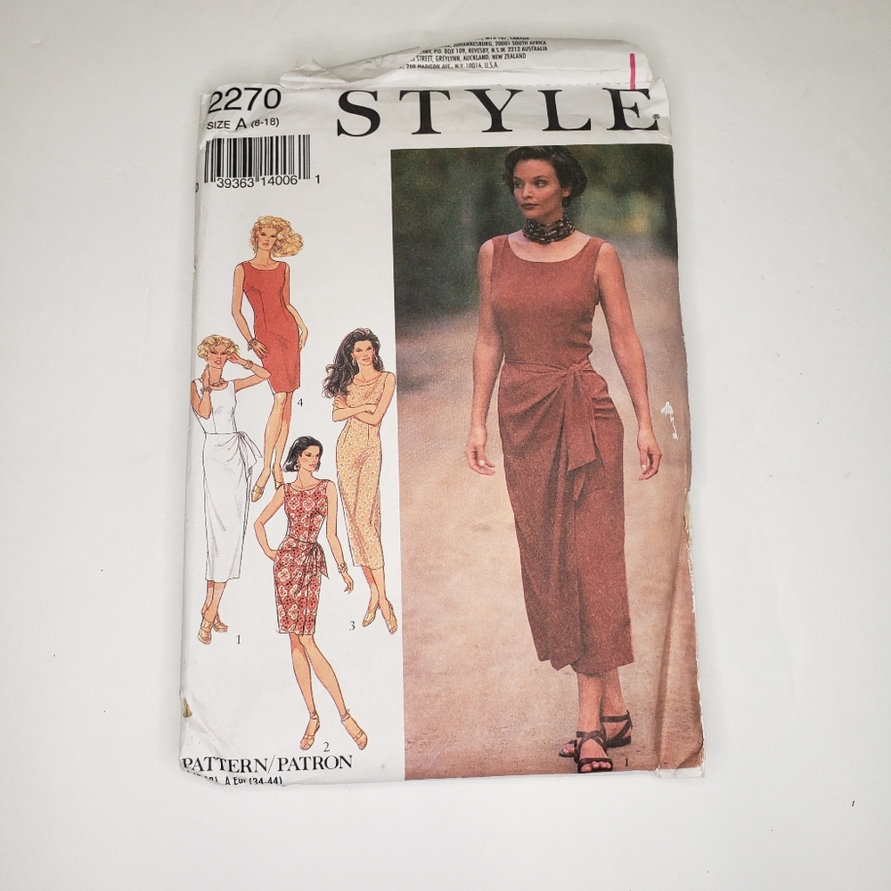 Style Sewing Pattern 2270 Ladies Dresses
